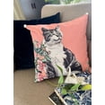 thumbnail image 1 of Pink Decorative Pillow 18"x18" Peach, 1 of 3