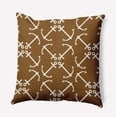 thumbnail image 1 of 18"x18" Simply Daisy Anchors Up Poly Accent Pillow, Brown Qty 1, 1 of 5