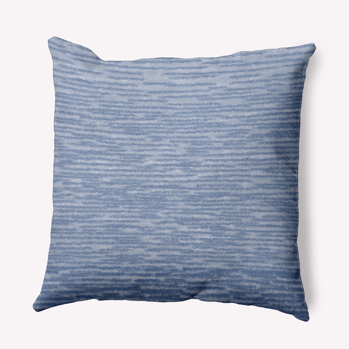 18"x18" Simply Daisy Marled Knit Poly Indoor/Outdoor Pillow, Blue Qty 1