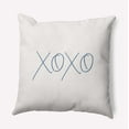 thumbnail image 1 of 18"x18" Simply Daisy Modern XOXO Poly Accent Pillow, Blue Qty 1, 1 of 5