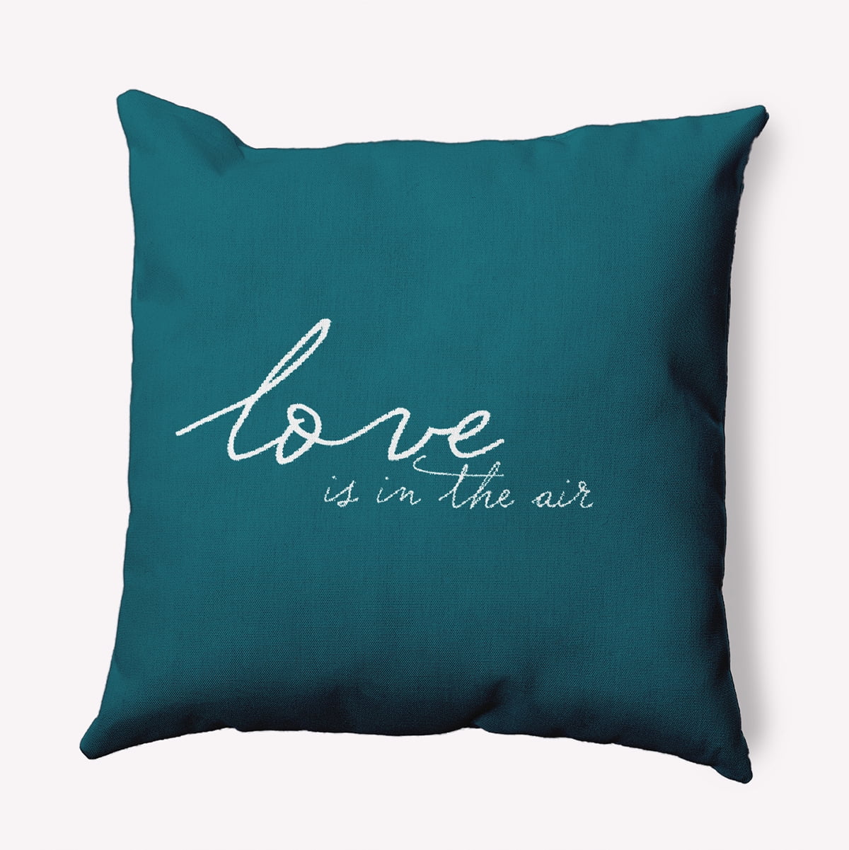 18"x18" Simply Daisy Valentines Love in the Air Poly Accent Pillow, Teal Qty 1