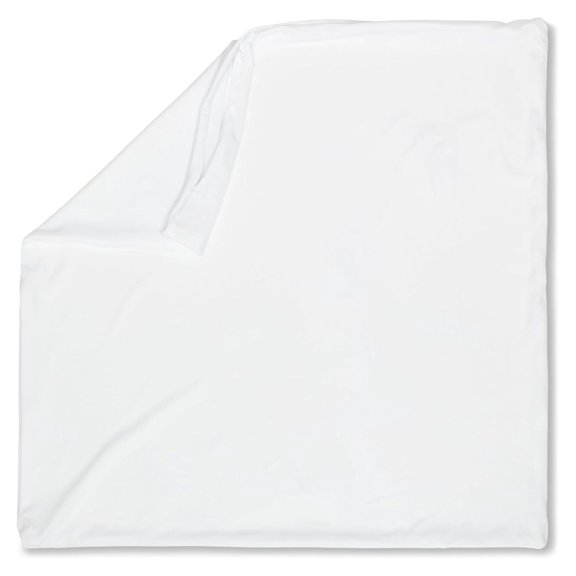 18"x18" Throw Pillowcases (Cover Only) - 85/15 Nylon, Spandex - Luxurious, Silky, Stretchy & Soft - 1Pcs Solid Color - A Perfect Choice for Couch Chairs Sofa Bed Adult or Kids Bedroom, White