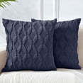 thumbnail image 1 of 18"x18" Tufted Diamond Plush Throw Pillow | 12 Colors – Soft Faux Fur Texture | Modern Geometric Accent | Insert Included, 1 of 24