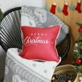 thumbnail image 1 of 18"x18" White Quote Printed Christmas Decorative Throw Pillow Cover, 1 of 5