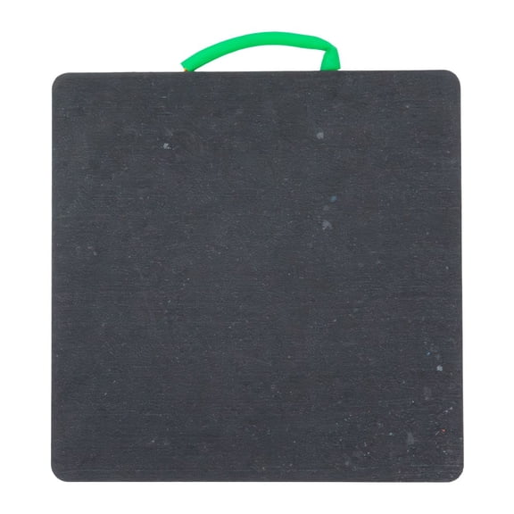 18"x18"x1.5" Thick Outrigger Pad with Chamfered Edge and Handle for RV - High-Density Black Stabilizing Jack Landing Pad for Crane, Wrecker, Tow Truck