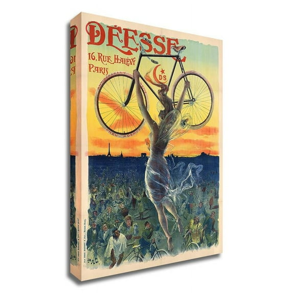 18"x24" Deesse Cycles by Jean de Paleologu (PAL) - Print on Canvas Fabric White