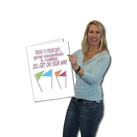 18"x24" Giant Retirement Card- Places You Will Go (Female)