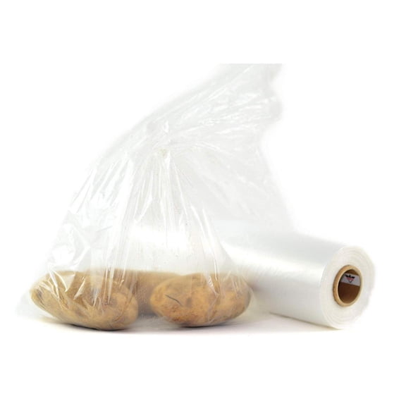 18"x24" Plastic Produce Bags on a Roll 1-roll/cs HDPE clear plastic Onesize
