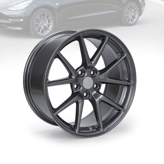 18''x8.5'' Charcoal Replacement Wheel Rim for Model 3 2017-2023
