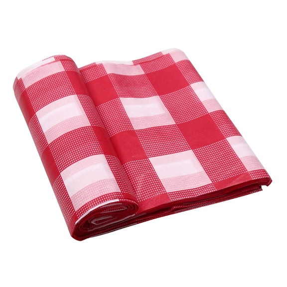 180*180cm Disposable Plastic Table Cover, Waterproof Oilproof Party Table Cloth, Heavy Duty Disposable Tableware Protector For Banquet, Catering Service And Indoor Outdoor Event Decoration