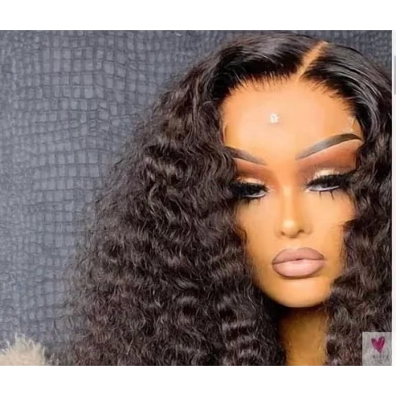 180/250% Density Hd Deep Wave Frontal Wigs, Brazilian Glueless Wigs, 13x4, Curly Lace Front Human Hair Wigs for Women