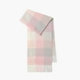 thumbnail image 1 of Classic British Plaid Wool Scarf - 100% Pure Wool Tartan Wrap with Fringe, Warm Unisex Winter Scarf for Men and Women,180*30,pink, 1 of 48