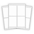 thumbnail image 1 of (180) 4 x 5 EcoSwift Laser/Ink Address Shipping Adhesive Labels 4 per sheet, 1 of 5