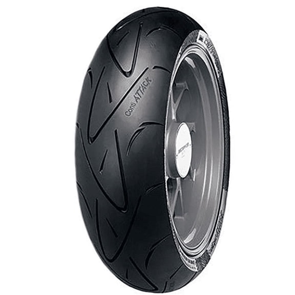 180/55ZR-17 (73W) Continental ContiSport Attack Hypersport Radial Rear Motorcycle Tire for Moto Guzzi Breva 1200 Sport 2008-2009