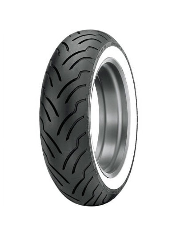 180/65B-16 (81H) Dunlop American Elite Rear Motorcycle Tire Wide White Wall for Indian Chief Classic 2014-2017
