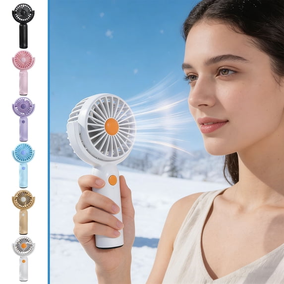 180° Adjustable Portable Handheld Mini Fan, 3 Speed Wind Settings, Removable & Washable Mesh Guard, USB Powered Personal Cooling Fan, for Travel, Office, Dorm & Outdoor Daily Use, 6*3*1in, D