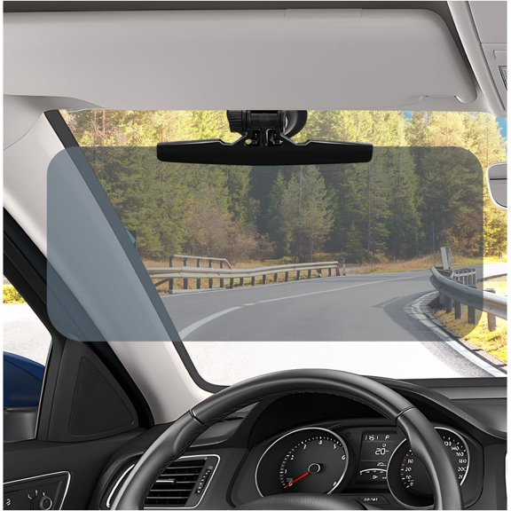 180 Adjustable Sun Visor Extender for Car, Polarized Lens Auto Visor Extender Sun Blocker, Anti-Glare Sunshade Sunvisor Extension for Most Vehicles, Car Accessories