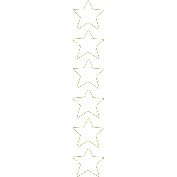 180CM x 3MM Rustic Tinsel Star Christmas Decoration Western Holiday Decor for Kids and Home