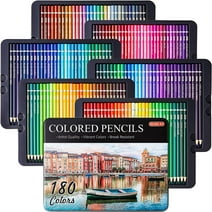 180 Colored Pencils, Shuttle Art Soft Core Coloring Pencils Set with 4 Sharpeners, Professional Color Pencils for Artists Kids Adults Coloring Sketching and Drawing