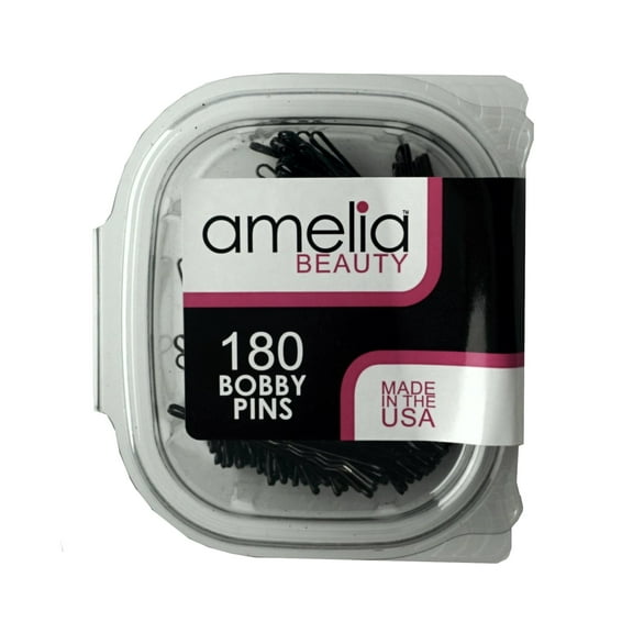 180 Count Bobby Pins in a Clamshell - Black