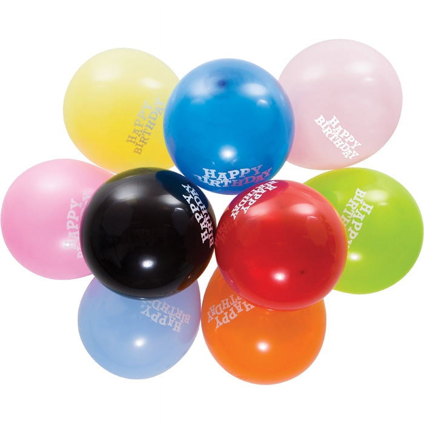 180/Case Bulk Assorted Happy Birthday Balloons