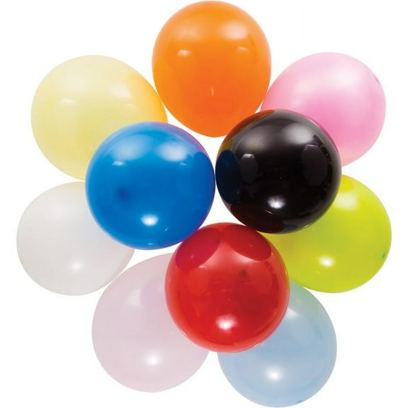180/Case Bulk Assorted Latex Balloons