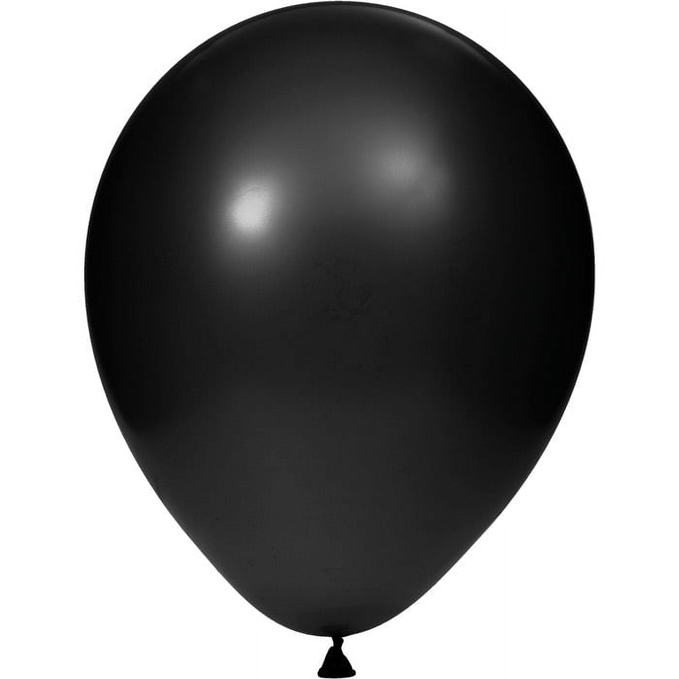 180 Count Bulk Pack Black Latex Balloons