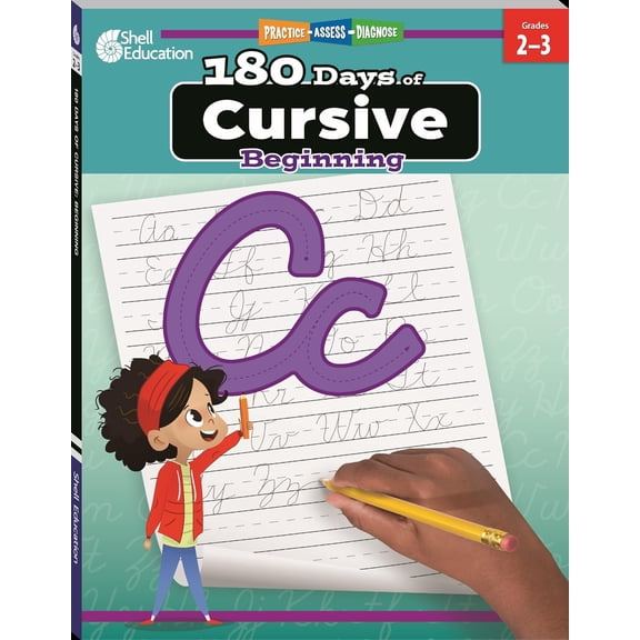 180 Days: Cursive: Beginning Workbook