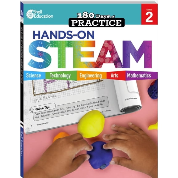 180 Days: Hands-On STEAM: Grade 2 (Paperback)