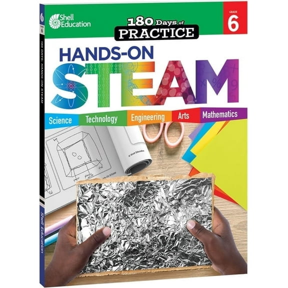 180 Days: Hands-On STEAM: Grade 6 (Paperback)
