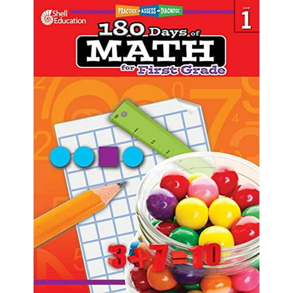 Pre-Owned 180 Days(tm) Math for First Grade: Practice, Assess, Diagnose (Paperback) 1425808042 9781425808044