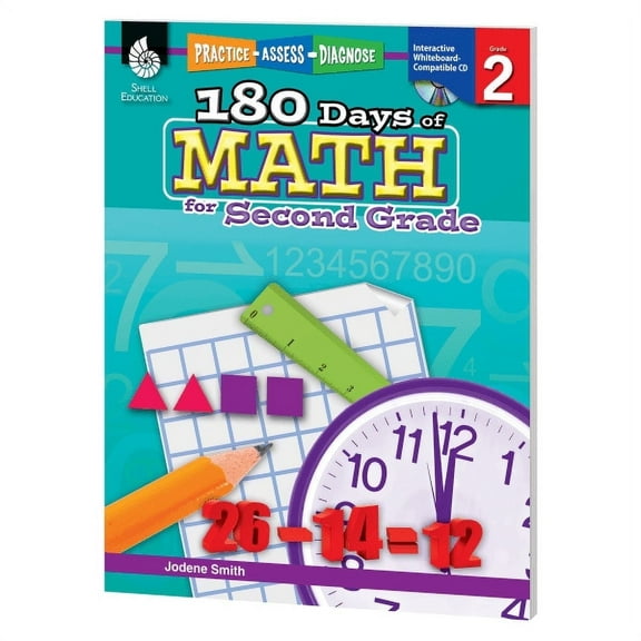 180 Days™: Math: Grade 2 - Daily Math Practice Workbook for Classroom and Home, Cool and Fun Math, Elementary School Level Activities Created by Teachers to Master Challenging Concepts