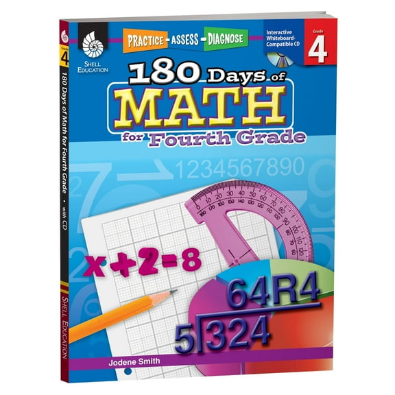 180 Days™: Math for Fourth Grade: Practice, Assess, Diagnose, (Paperback)