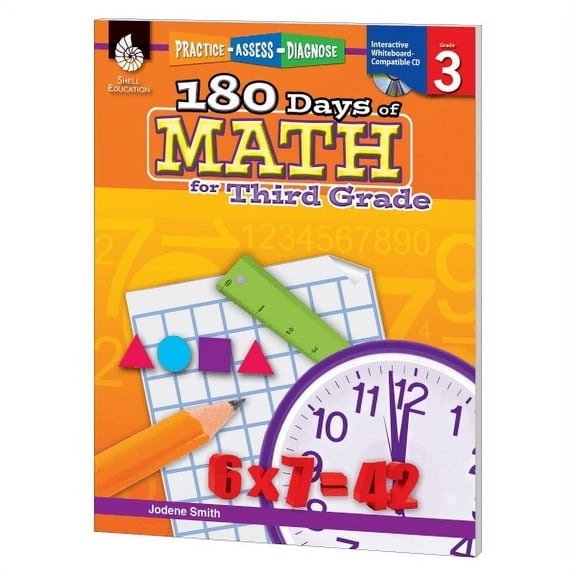 180 Days™: Math for Third Grade: Practice, Assess, Diagnose, (Paperback)