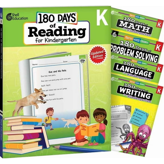 180 Days of Practice 180 Days(tm) Reading, Math, Language, Writing, & Problem Solving for Kindergarten: 5-Book Set: Practice, Assess, Diagnos, (Paperback)