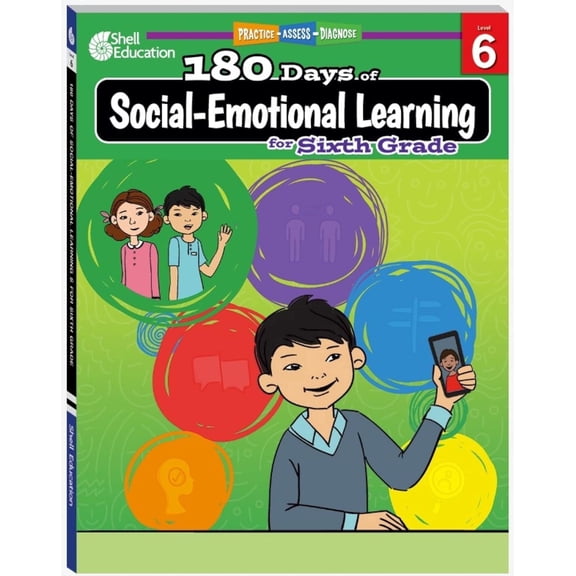 180 Days: Social-Emotional Learning for Sixth Grade: Practice, Assess, Diagnose (Paperback)