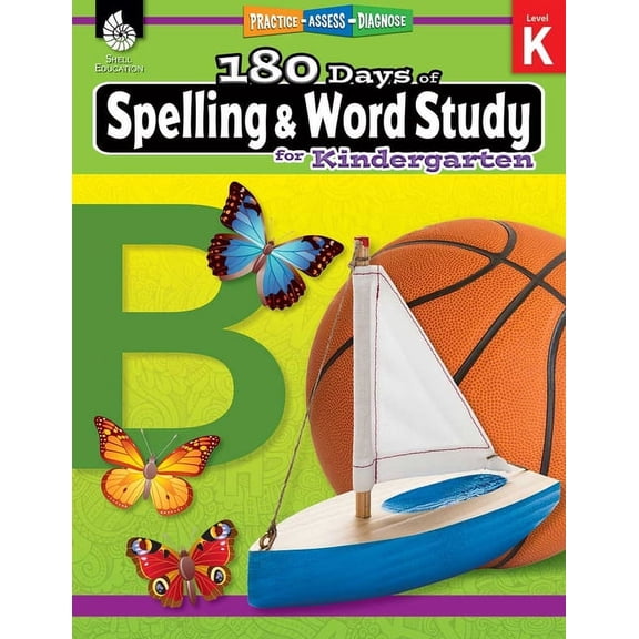 180 Days of Practice 180 Days(tm) Spelling and Word Study for Kindergarten: Practice, Assess, Diagnose, (Paperback)