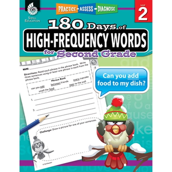Pre-Owned 180 Days of High-Frequency Words for Second Grade : Practice, Assess, Diagnose (Paperback) 9781425816353