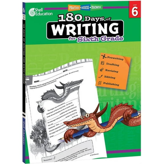 180 Days of Practice: 180 Days of Writing for Sixth Grade: Practice, Assess, Diagnose (Paperback)