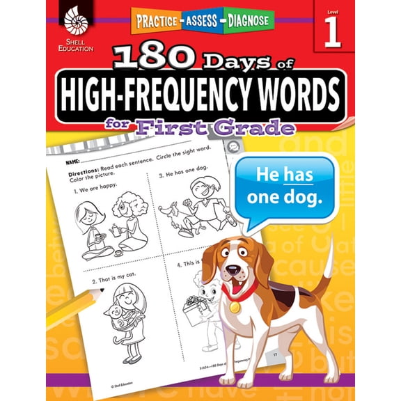 Pre-Owned 180 Days(tm) High-Frequency Words for First Grade: Practice, Assess, Diagnose (Paperback) 1425816347 9781425816346