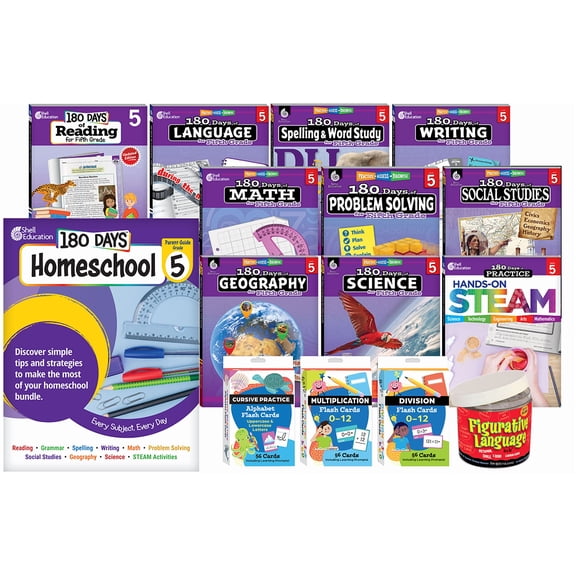 180 Days™: Homeschool Grade 5 Set