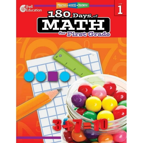 180 Days of Practice 180 Days(tm) Math for First Grade: Practice, Assess, Diagnose, (Paperback)