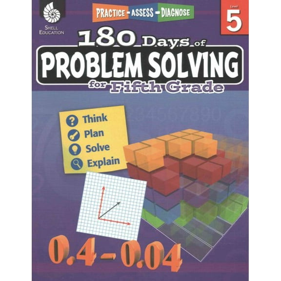 Pre-Owned 180 Days of Problem Solving for Fifth Grade: Practice, Assess, Diagnose (180 Days of Practice) Paperback