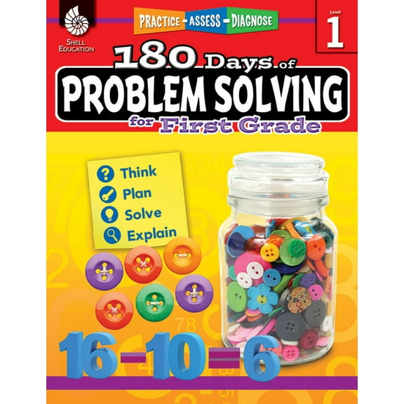 Pre-Owned 180 Days(tm) Problem Solving for First Grade: Practice, Assess, Diagnose (Paperback) 1425816134 9781425816131
