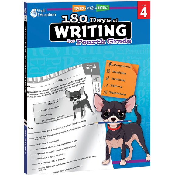 Pre-Owned 180 Days(tm) Writing for Fourth Grade: Practice, Assess, Diagnose (Paperback) 1425815278 9781425815271