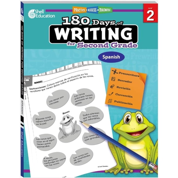 180 Days: Writing for Second Grade (Spanish): Practice, Assess, Diagnose (Paperback)