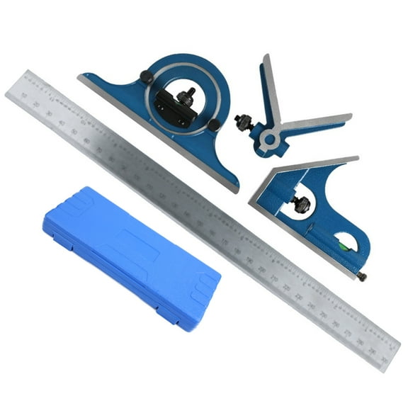180 Degree 300mm Combination Ruler Essential Measuring Tool Set Suitable For Woodworking Engineers Engineering Projects