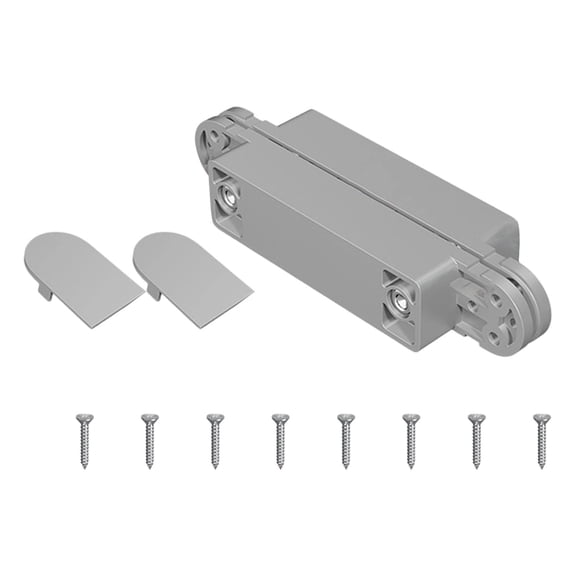 180-Degree Folding Door Concealed Hinge, Adjustable Rustproof Cabinet Hardware for Wooden Doors Easy Installation