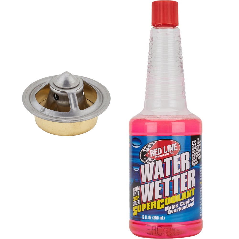 180 Degree High Flow Thermostat & Water Wetter Coolant Additive