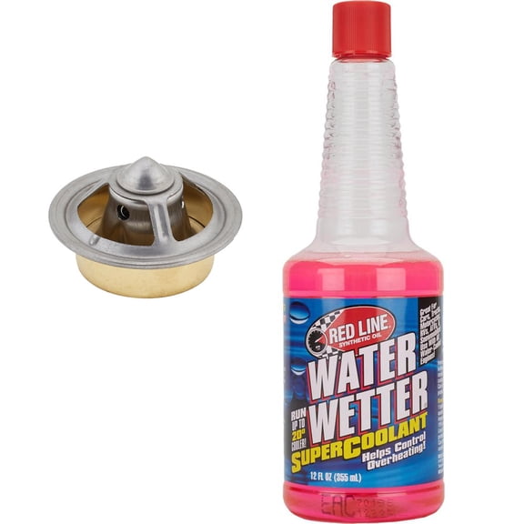 180 Degree High Flow Thermostat & Water Wetter Coolant Additive
